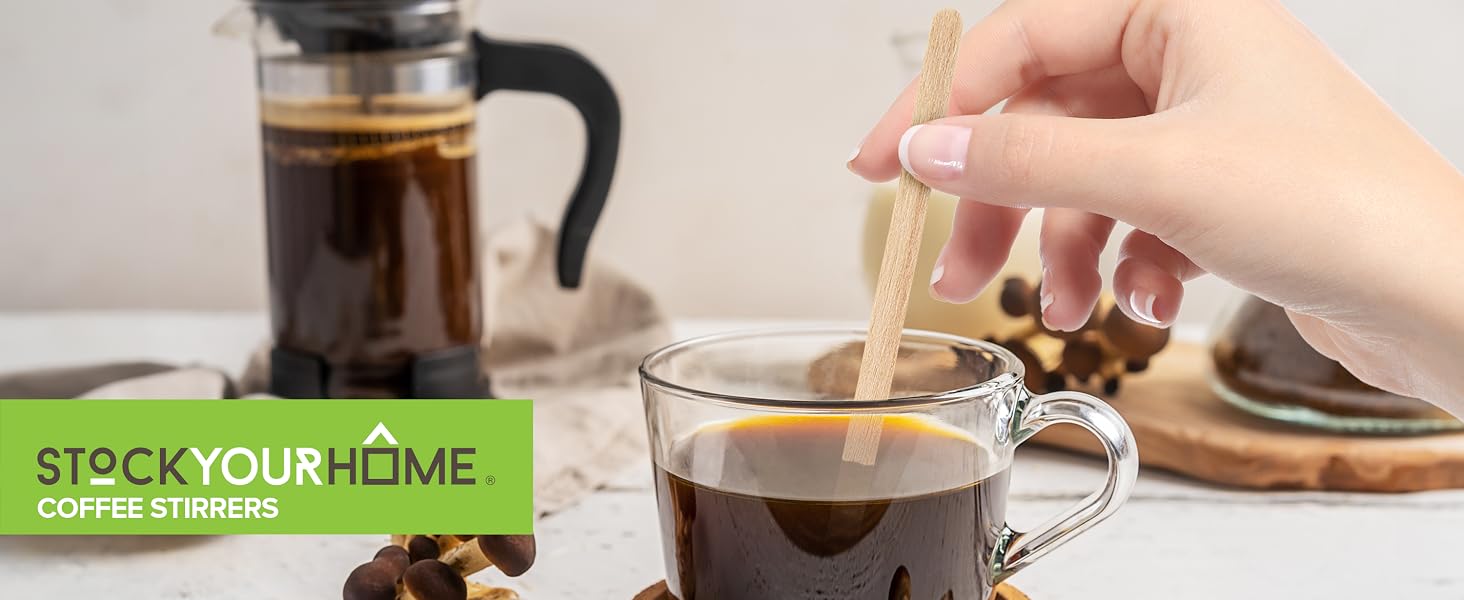 wooden coffee stir sticks