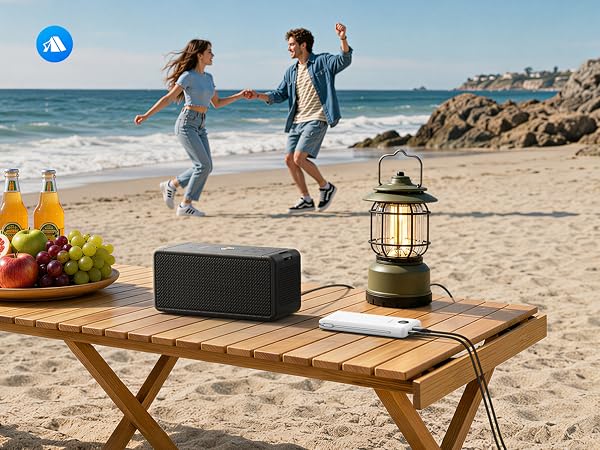 portable charger with built in cable