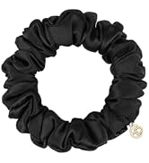 EVITA PERONI Silk Hair Ties - Skinny Hair Scrunchies for Women Girls, No Damage, No Crease, Hair ...