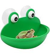 Sankoly 1 Piece Frog Habitat with Suction Cup Lovely Suction Cup Soap Dish Holder for Fish Tank A...