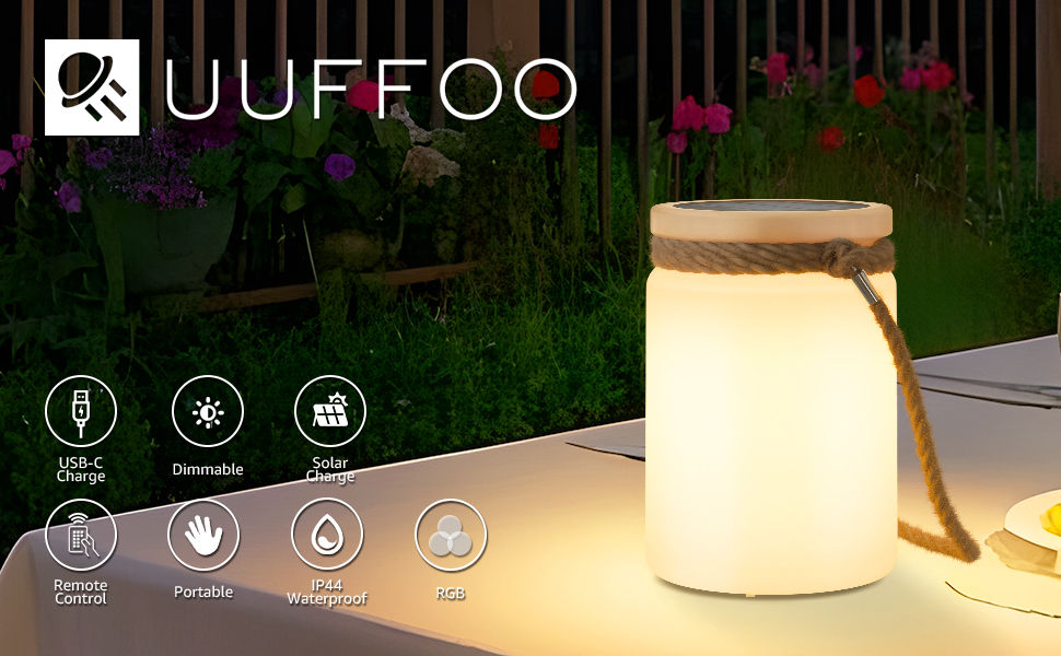 Solar Cordless Table Lamp