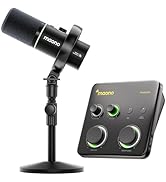 MAONO PD200W & P1 Studio Recording Equipment Include Interface & Microphone for Create
