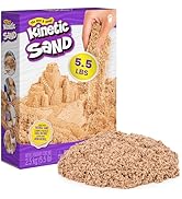 Kinetic Sand, 5.5lbs (2.5kg) Natural Brown Play Sand for Arts and Crafts, Sandbox, Exclusi...