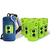 COOCAT Dog Poop Bags with Dispenser & Holder, Guaranteed Leak Proof, Unscented Extra Thick Waste ...