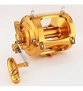Ashconfish TR-80 Trolling Reel,Conventional Reels for Deep Sea Fishing 7+1BB Ultra Smooth,2 Speed...