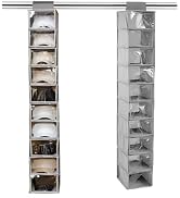 10 Shelf Hat Organizer for Baseball Caps, Hat Rack Hanging Storage (Gray) | Non-Woven Fabric Hats...