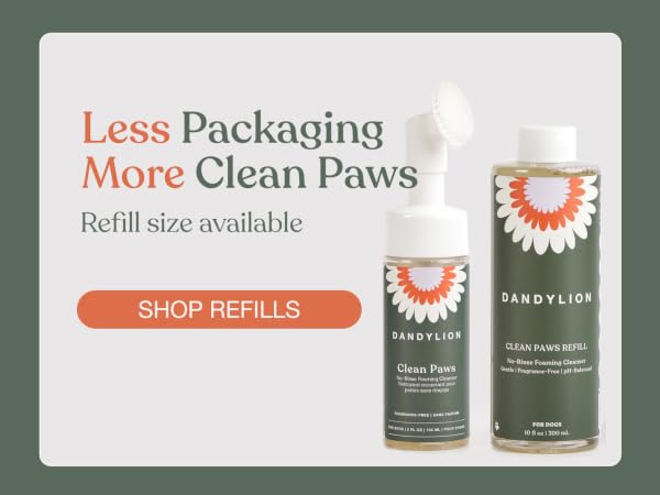 Less Packaging, More Clean Paws: Refill Size Available