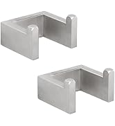 TocTen 2 Pack Bath Towel Hook, SUS 304 Stainless Steel Robe Hook, Square Hanger Wall Hook, Heavy ...