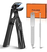 Nail Clippers for Thick Nails for Seniors Large Angled Head Toe Nail Clippers for Men with Catche...