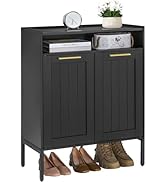 HOOBRO Shoe Cabinet, 6-Tier Shoe Storage Cabinet, Shoe Organizer Cabinet with Adjustable Shelves,...