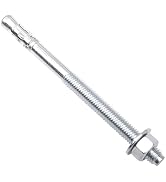 SONIGEKO 1/2"x7" Wedge ANCHORPZ - Concrete Anchor Carbon Steel Wedge Anchor with Excellent Anti-R...
