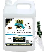 All-Natural Flea, Tick & Mosquito Killer - Powerful Non-Toxic Formulation Safe for Children, Pets...