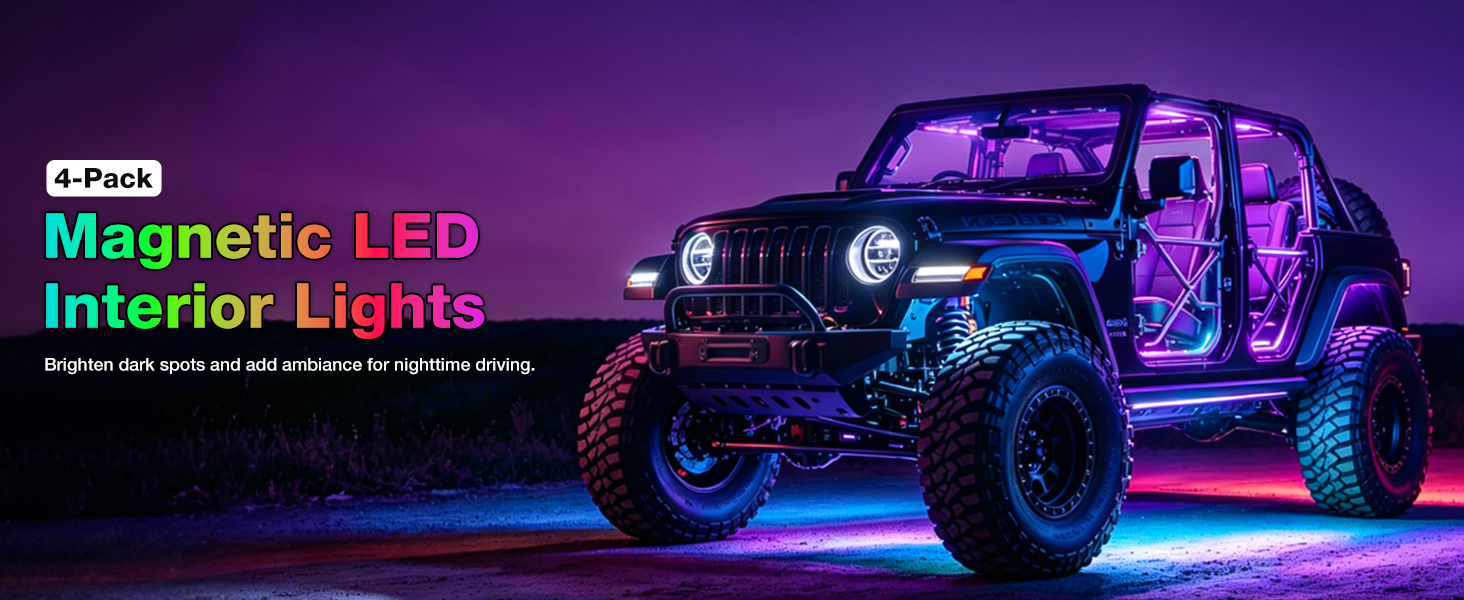 magnetic interior lights