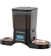 HoneyGuardian Automatic Cat Feeder for 2 Cats, Automatic Cat Food Dispenser, Timed Pet Feeder for...