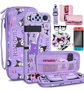 TIKOdirect Carrying Case for Switch, Cute Portable Bag Accessories with Soft Protective Case, Scr...