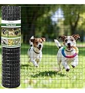 FRUITEAM 24 Inch x 50 Ft PVC Coated Welded Wire Fence - 2x3 Inch 16GA Metal Mesh, Garden Fence Ro...