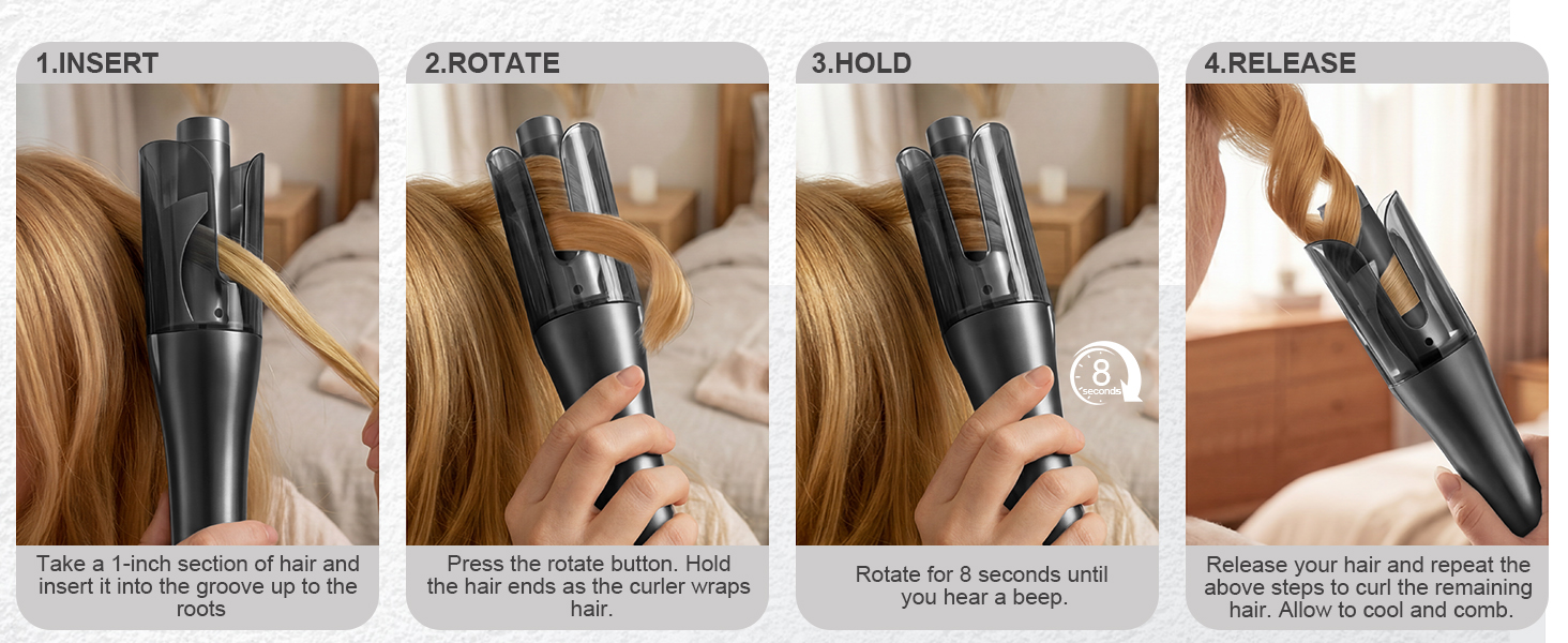 rotating curling iron