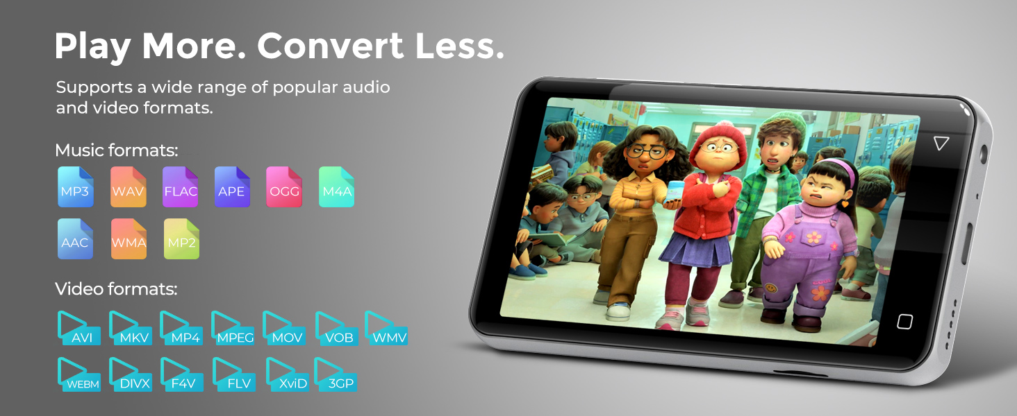 mp3 player with bluetooth for kids