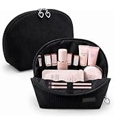 EPEDAL24 Travel Makeup Bag for Women, Shell Shape Corduroy Cosmetic Bag, Large Capacity Waterproo...