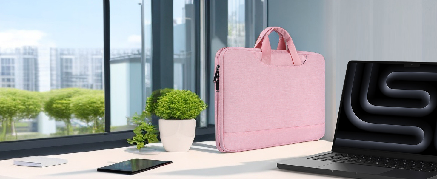 Waterproof Laptop Sleeve Briefcase Men Women Bag with Organizer