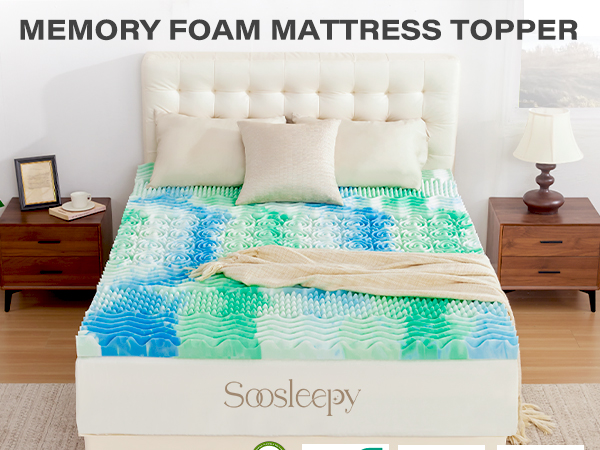 memory foam mattress topper