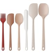 Astercook 6-Piece Silicone Spatula Set, 560°F Heat Resistant Spatulas with Stainless Steel Core, ...