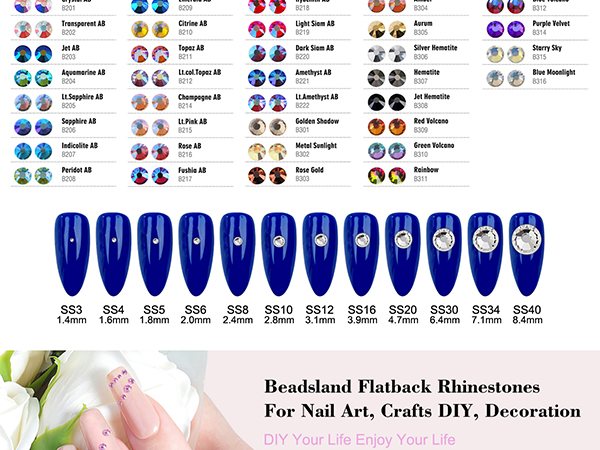 1440 beadsland rhinestones