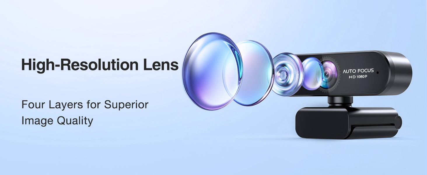 EMEET NOVA 1080P Webcam with Microphone