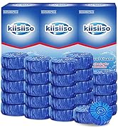 KIISIISO Automatic Toilet Bowl Cleaner Tablets,Bathroom Toilet Tank Cleaner,Blue Clean Bubbles,St...