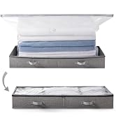 TAILI Under Bed Vacuum Storage Bags for Comforters and Blankets, Save 80% Space, Large Capacity F...