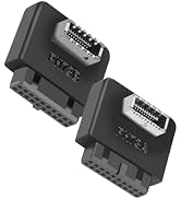 IYUANEPRO USB 3.0 19/20 Pin to USB Type E Motherboard Adapter, 90 Degree Right Angle, 5Gbps, No D...