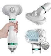 KUUBIA Pet Hair Dryer for Small and Medium-Sized Dogs and Cats | 2-in-1 Dog Hair Dryer with Self ...