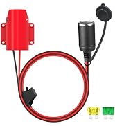Female Cigarette Lighter Socket to M12 Adapter Compatible with Mil.Waukee m12, 2FT 12AWG 12V Powe...