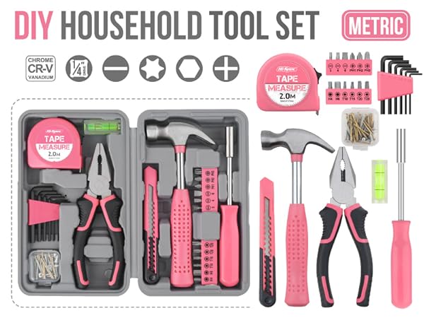 Tool Box Tool Set pink tool kit pink tool sets women household tool kit lady tool kit mini tool kit