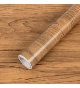 Wood Grain Contact Paper Peel and Stick Self Adhesive Brown Wallpaper | 15.7’’ x 78.7’’Waterproof...