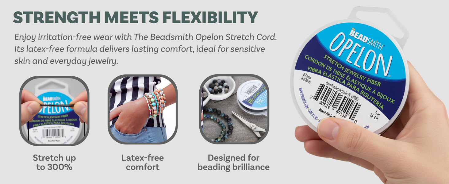 beading cord, stretch cord, jewelry string, elastic beading thread, beading elastic cord