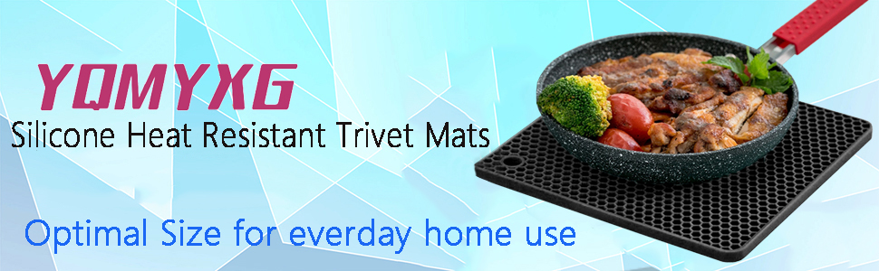 Silicone Trivet Mats Premium Heat Resistant Pot Holders,Trivets for Hot Dishes - Thick Hot Pads