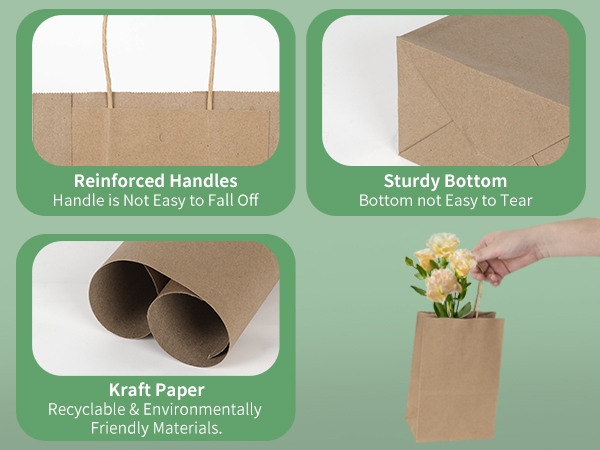 Small Paper Bags with Handles
