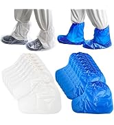 Disposable Plastic Boot Covers,Shoe Covers Disposable Waterproof Shoe Covers for Women Men Water ...
