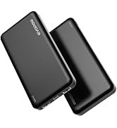 2 Pack Portable Charger, Slimmer 10000mAh Power Bank, USB C in&Out Fast Charging Battery Pack, Po...
