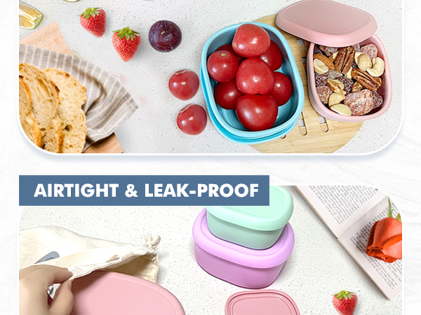 Pink Blue Green Purple Sandwiches Salad Pasta Snack Kids Meal Prep Home Kitchen Christmas Prime Day