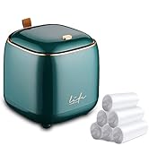Mini Trash Can 1.6L/0.4 Gallon with Trash Bags 180pcs, Tiny Small Desktop Trash Bin with Lid, Cou...