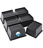 EGTTGIN Bed Risers 2 inch, 3 inch, 4 inch, 5 inch, 6 inch Heavy Duty, Oversized Furniture Riser f...