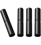 VIVIDA 1-3/8" Black Top Rail Sleeve, Chain Link Fence Top Rail Connector, for 1-3/8" OD Pipe, Bla...