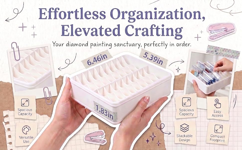 diamond art holder slots