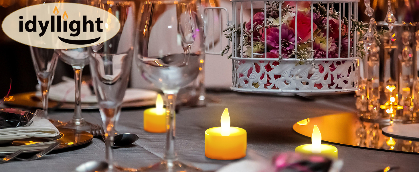 Rechargeable Tea Lights, Flameless LED Candles