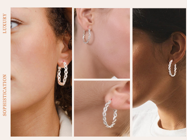 aretes de plata