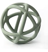 TOPGOMES Baby Teether Ball Toy, BPA Free Silicone Soft Ball Easy to Hold Teether for Babies Ages ...