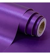 Yarcony Shimmer Metallic Purple Wrapping Paper Roll - 17 Inches X 33 Feet - Solid Color Pearly-lu...