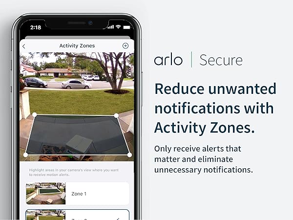 Arlo Secure - Activity Zones